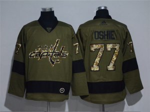 Washington Capitals #77 T. J. Oshie Green Adidas Jersey