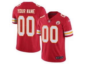 Kansas City Chiefs #00 Red Vapor Limited Custom Jersey