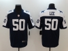 Dallas Cowboys #50 Sean Lee Thanksgiving Blue Vapor Limited Jersey
