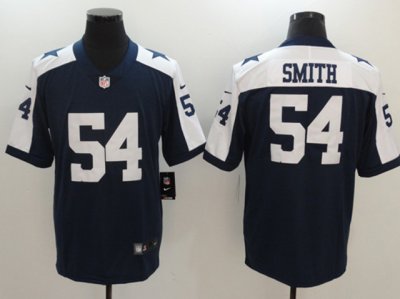 Dallas Cowboys #54 Jaylon Smith Thanksgiving Blue Vapor Limited Jersey