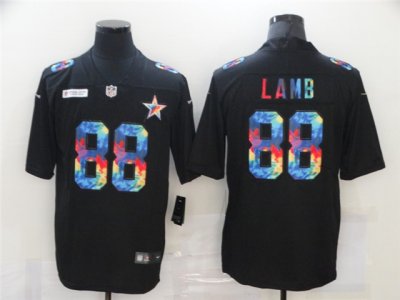 Dallas Cowboys #88 CeeDee Lamb Black Rainbow Vapor Limited Jersey
