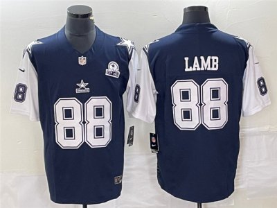 Dallas Cowboys #88 CeeDee Lamb Throwback Blue Vapor F.U.S.E. Limited Jersey