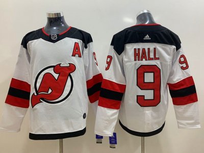 New Jersey Devils #9 Taylor Hall White Jersey