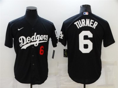 Los Angeles Dodgers #6 Trea Turner Black Turn Back The Clock Jersey