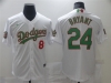 Los Angeles Dodgers #8/24 Kobe Bryant White Mexico Flag Themed World Series Jersey
