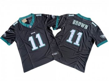 Philadelphia Eagles #11 A.J. Brown Black Vapor F.U.S.E. Limited Jersey