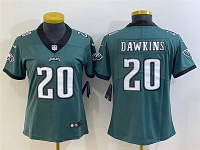 Women's Philadelphia Eagles #20 Brian Dawkins Green Vapor Limited Jersey