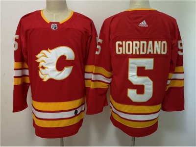 Calgary Flames #5 Mark Giordano Alternate Red Jersey