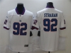 New York Giants #92 Michael Strahan White Color Rush Limited Jersey