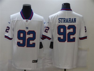 New York Giants #92 Michael Strahan White Color Rush Limited Jersey