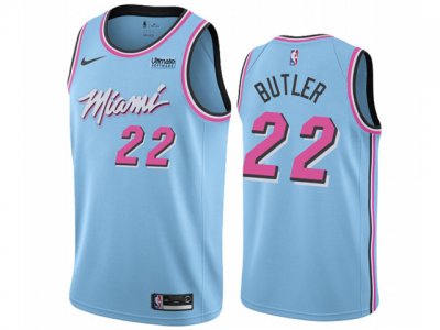Miami Heat #22 Jimmy Butler 2019-20 Light Blue City Edition Swingman Jersey