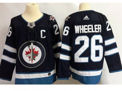 Winnipeg Jets #26 Blake Wheeler Home Navy Jersey