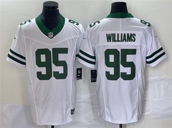 New York Jets #95 Quinnen Williams Legacy White Vapor F.U.S.E. Limited Jersey