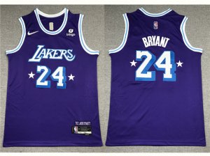 Los Angeles Lakers #24 Kobe Bryant 2021-22 Purple City Edition Swingman Jersey