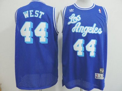 Los Angeles Lakers #44 Jerry West Blue Hardwood Classic Jersey