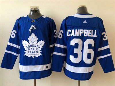 Toronto Maple Leafs #36 Jack Campbell Blue Jersey