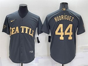 Seattle Mariners #44 Julio Rodríguez Charcoal 2022 MLB All-Star Game Cool Base Jersey