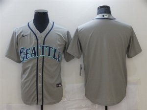 Seattle Mariners Blank Gray Cool Base Team Jersey