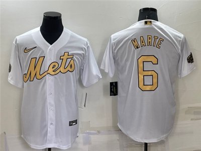 New York Mets #6 Starling Marte White 2022 MLB All-Star Game Cool Base Jersey