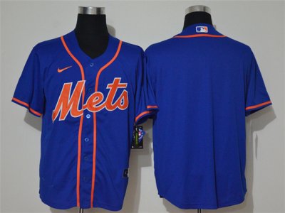 New York Mets Blank Royal/Orange 2020 Cool Base Team Jersey
