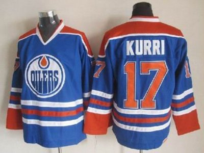 Edmonton Oilers #17 Jari Kurri 1987 CCM Vintage Blue Jersey