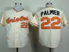 Baltimore Orioles #22 Jim Palmer Throwback Cream Jersey
