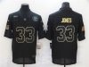 Green Bay Packers #33 Aaron Jones 2020 Black Salute To Service Limited Jersey