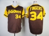 San Diego Padres #34 Rollie Fingers 1978 Throwback Brown Jersey