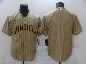 San Diego Padres Blank Gray Pinstripe Cool Base Jersey