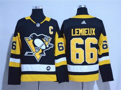 Pittsburgh Penguins #66 Mario Lemieux Black Jersey