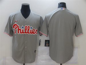 Philadelphia Phillies Blank Gray Cool Base Jersey