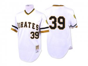 Pittsburgh Pirates #39 Dave Parker Throwback White Jersey