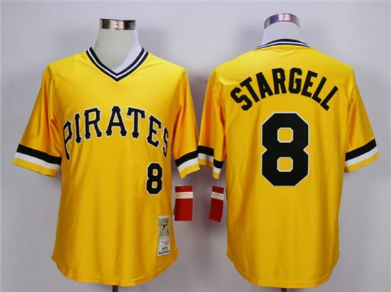 Pittsburgh Pirates #8 Willie Stargell 1979 Throwback Gold Jersey