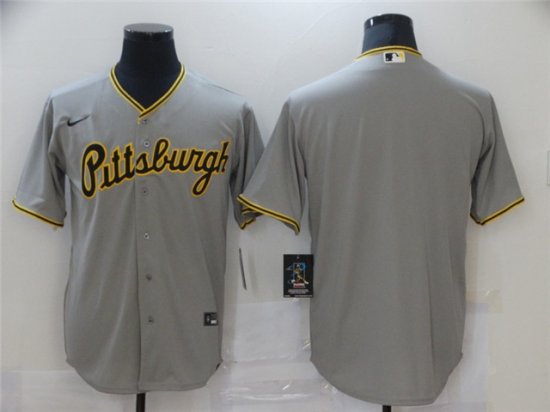 Pittsburgh Pirates Blank Gray Cool Base Team Jersey