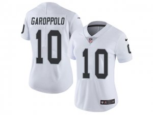 Womens Las Vegas Raiders #10 Jimmy Garoppolo White Vapor Limited Jersey