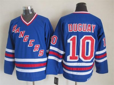 New York Rangers #10 Ron Duguay CCM Royal Blue Heroes of Hockey Alumni Jersey