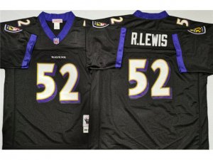 Baltimore Ravens #52 Ray Lewis 2020 Black Throwback Jersey