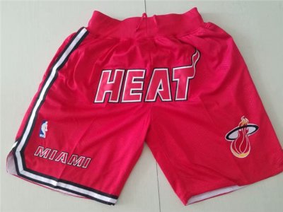 Miami Heat Just Don Heat Red Basketball Shorts