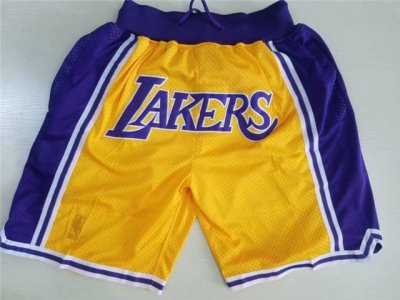 Los Angeles Lakers Just Don Lakers Gold Basketball Shorts