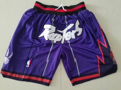 Toronto Raptors Just Don Raptors Purple Basketball Shorts