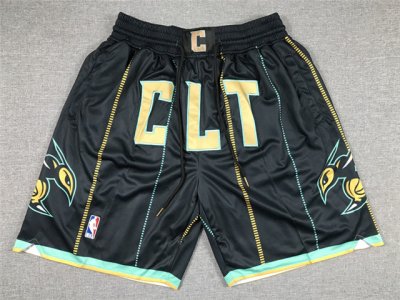 Charlotte Hornets CLT Black City Edition Basketball Shorts