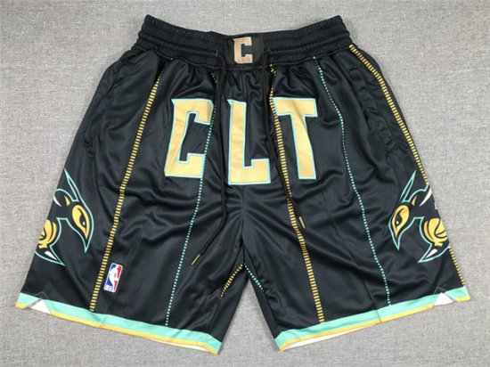 Charlotte Hornets CLT Black City Edition Basketball Shorts