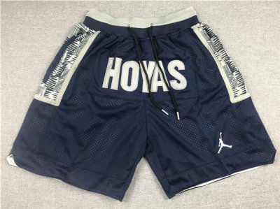 Georgetown Hoyas Just Don Hoyas Navy College Basketball Shorts