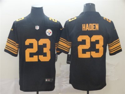 Pittsburgh Steelers #23 Joe Haden Black Color Rush Limited Jersey