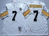 Pittsburgh Steelers #7 Ben Roethlisberger Throwback White Jersey