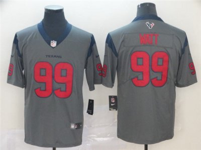 Houston Texans #99 J.J. Watt Gray Inverted Limited Jersey
