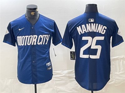 Detroit Tigers #25 Matt Manning Navy 2024 City Connect Limited Jersey