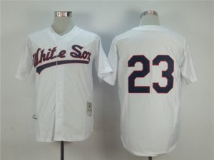 Chicago White Sox #23 Robin Ventura 1990 Throwback White Jersey