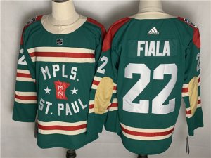 Minnesota Wild #22 Kevin Fiala Green 2022 Winter Classic Jersey