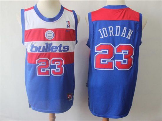 Washington Bullets #23 Michael Jordan Throwback Blue Jersey|BULLETS23TB ...